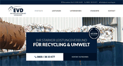 Desktop Screenshot of evd-recycling.de