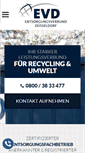 Mobile Screenshot of evd-recycling.de