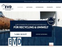 Tablet Screenshot of evd-recycling.de